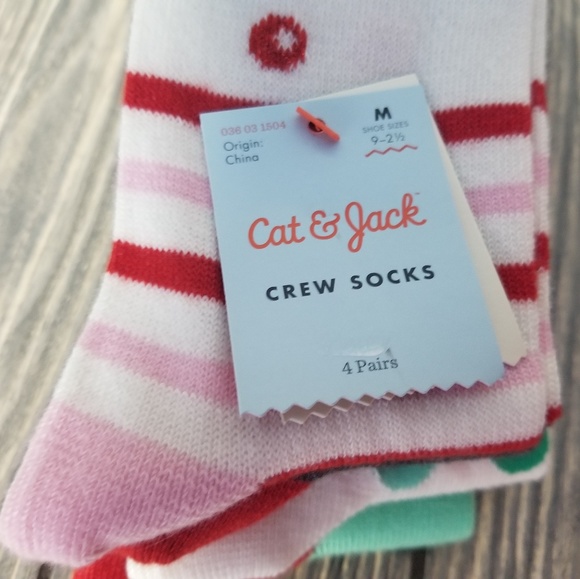 Cat & Jack Socks 12 Pairs 3 Sets of 4 Shine Bright - Picture 4 of 8